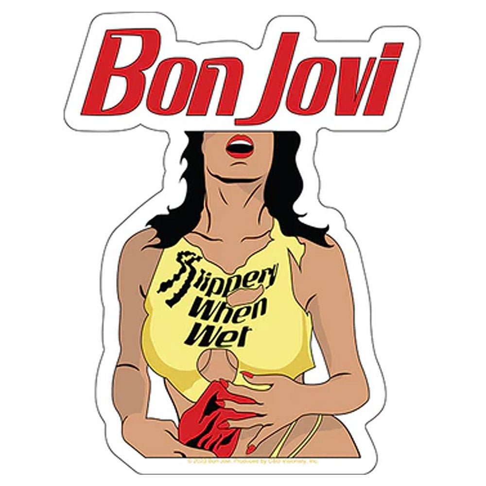 BON JOVI ボンジョヴィ - Slippery When Wet / ステッカー - PGS